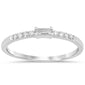 <span>DIAMOND CLOSEOUT! </span>.14ct G SI 14K White Gold Diamond Stackable Ladies Band Ring Size 6.5