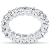 <span style="color:purple">SPECIAL!</span> 2.06ct G SI 14K White Gold Round Diamond Eternity Band Ring Size 6.5