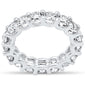 <span style="color:purple">SPECIAL!</span> 4.85ct G SI 14K White Gold Round Diamond Eternity Band Ring Size 6.5