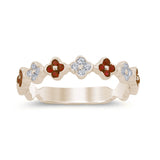 <span style="color:purple">SPECIAL!</span>.34ct G SI 14K Yellow Gold Ruby Gemstone & Diamond Ring Band Size 6.5