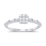 <span>DIAMOND CLOSEOUT! </span>.26ct 14k White Gold Diamond Promise Wedding Engagement Ring Size 6.5