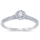 <span style="color:purple">SPECIAL!</span> .49ct G SI 14K White Gold Diamond Engagement Ring Size 6.5