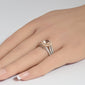 <span style="color:purple">SPECIAL!</span> 2.52ct G SI 14K Two Tone Halo Morganite Gemstone & Diamond Ring Size 6.5