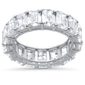 <span style="color:purple">SPECIAL!</span> 3.58ct E VVS Emerald Cut Diamonds 14kt Eternity Band Size 6.5
