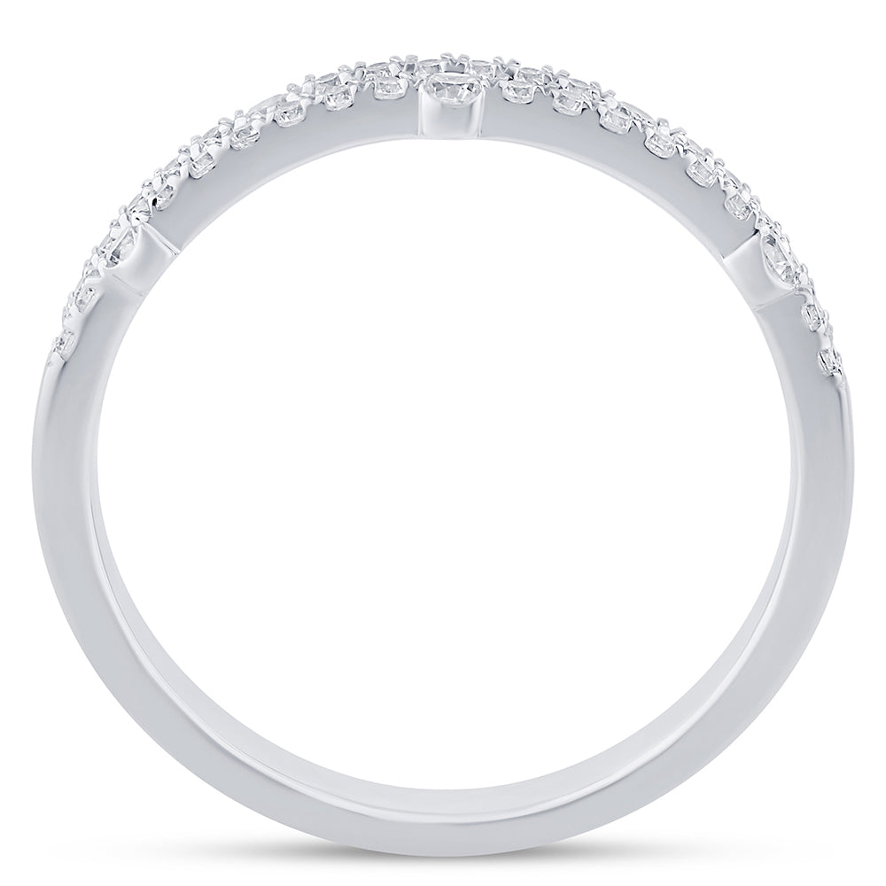 .32ct G SI 14K White Gold Diamond Band Ring Size 6.5
