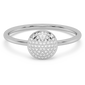 .12ct G SI 14K White Gold Diamond Round Shaped Band Ring Size 6.5
