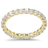 <span style="color:purple">SPECIAL!</span> 1.31ct G SI 14K Yellow Gold Diamond Eternity Band Ring Size 7
