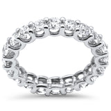 3.30ct G SI 14K White Gold Diamond Eternity Ring Size 6.5
