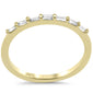 .18ct G SI 14K Yellow Gold Baguette Diamond Petite Ring Size 6.5