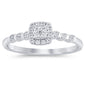 .13ct G SI 14K White Gold Diamond Engagement Ring Size 6.5