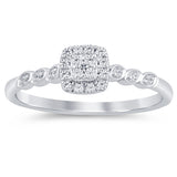 .13ct G SI 14K White Gold Diamond Engagement Ring Size 6.5