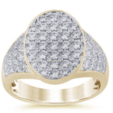 <span style="color:purple">SPECIAL!</span> 1.99ct G SI 14K Yellow Gold Diamond Men's Band Ring Size 10