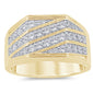 <span style="color:purple">SPECIAL!</span> 1.00ct G SI 14K Yellow Gold Diamond Men's Band Ring Size 10