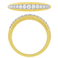 <span style="color:purple">SPECIAL!</span>.24ct G SI 14K Yellow Gold Diamond Band Ring Size 6.5