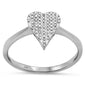 .11ct G SI 14K White Gold Diamond Heart Shape Ring Size 6.5