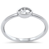 .22ct G SI 14K White Gold Diamond Marquise cut Band Ring Size 6.5