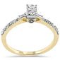 <span style="color:purple">SPECIAL!</span> .38ct G SI 14K Yellow Gold Round & Baguette Diamond Ring Size 6.5