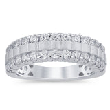 .98ct G SI 14K White Gold Diamond Band Ring Size 6.5
