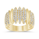 <span style="color:purple">SPECIAL!</span>.72ct G SI 14K Yellow Gold Diamond Band Ring Size 6.5