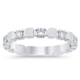 .25ct G SI 14K White Gold Diamond Band Ring Size 6.5