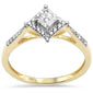 .16ct G SI 14K Yellow Gold Diamond Miracle Illusion Set Engagement Ring  Size 6.5