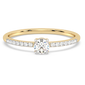 <span style="color:purple">SPECIAL!</span>.35ct G SI 14K Yellow Gold Round Diamond Thin Engagement Ring  Size 6.5