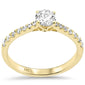 <span style="color:purple">SPECIAL!</span> .76ct G SI 14K Yellow Gold Diamond Round Engagement Ring Size 6.5