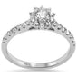 <span style="color:purple">SPECIAL!</span> .69ct G SI 14K White Gold Diamond Halo Engagement Ring Size 6.5