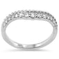 <span style="color:purple">SPECIAL!</span>.33ct G SI 14K White Gold Diamond Twisted Band Ring  Size 7