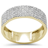 <span style="color:purple">SPECIAL!</span> .36ct G SI 14K Yellow Gold Diamond Ladies Band Ring Size 6.5