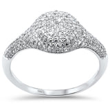 <span style="color:purple">¡ESPECIAL!</span> Anillo tipo cúpula de oro blanco de 14K con diamante de .60ct G SI Talla 6.5