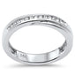 <span style="color:purple">SPECIAL!</span> .13ct G SI 14K White Gold Diamond Ladies Band Ring Size 6.5