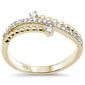 <span style="color:purple">SPECIAL!</span> .21ct G SI 14K Yellow Gold Diamond Beaded Band Ring Size 6.5