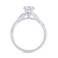 <span style="color:purple">SPECIAL!</span>.84ct G SI 14K White Gold Oval Shape Diamond Engagement Ring Size 6.5