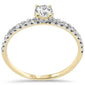 <span style="color:purple">SPECIAL!</span>.54ct G SI 14K Yellow Gold Round Diamond Engagement Ring Size 6.5