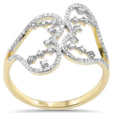 <span style="color:purple">SPECIAL!</span> .26ct G SI 14K Yellow Gold Diamond Women's Band Ring Size 6.5