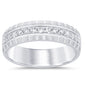 <span style="color:purple">SPECIAL!</span>.39ct G SI 14K White Gold Diamond Men's Band Ring Size 10