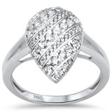 <span>DIAMOND CLOSEOUT! </span> .13ct G SI 14K White Gold Diamond Pear Shape Ring Size 7