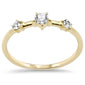 .26ct G SI 14K Yellow Gold Diamond 3-Stone Ring Size 6.5