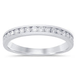 .33ct G SI 14K White Gold Diamond Wedding Band Size 6.5