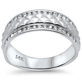 .52ct G SI 14K White Gold Diamond Men's Band Size 10
