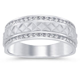 .52ct G SI 14K White Gold Diamond Men's Band Size 10