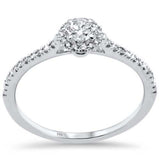 .39ct G SI 14K White Gold Diamond Round Shape Engagement Ring Size 6.5