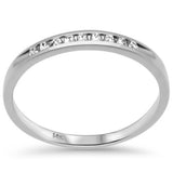 .27ct G SI 14 White Gold Diamond Wedding Band Size 6.5