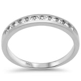 <span style="color:purple">SPECIAL!</span> .29ct G SI 14K White Gold Diamond Wedding Band Size 6.5