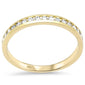 .25ct G SI 14K Yellow Gold Diamond Wedding Band Size 6.5