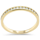 .21ct G SI 14K Yellow Gold Diamond Wedding Band Size 6.5