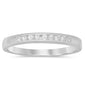 .17ct G SI 14K White Gold Diamond Wedding Band Size 6.5