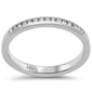 .17ct G SI 14K White Gold Diamond Wedding Band Size 6.5