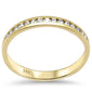 .12ct G SI 14K Yellow Gold Diamond Wedding Band Size 6.5